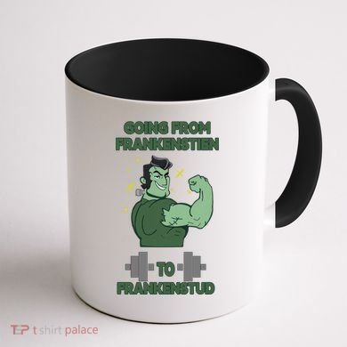Going From Frankenstein To Frankenstud Coffee Mug back