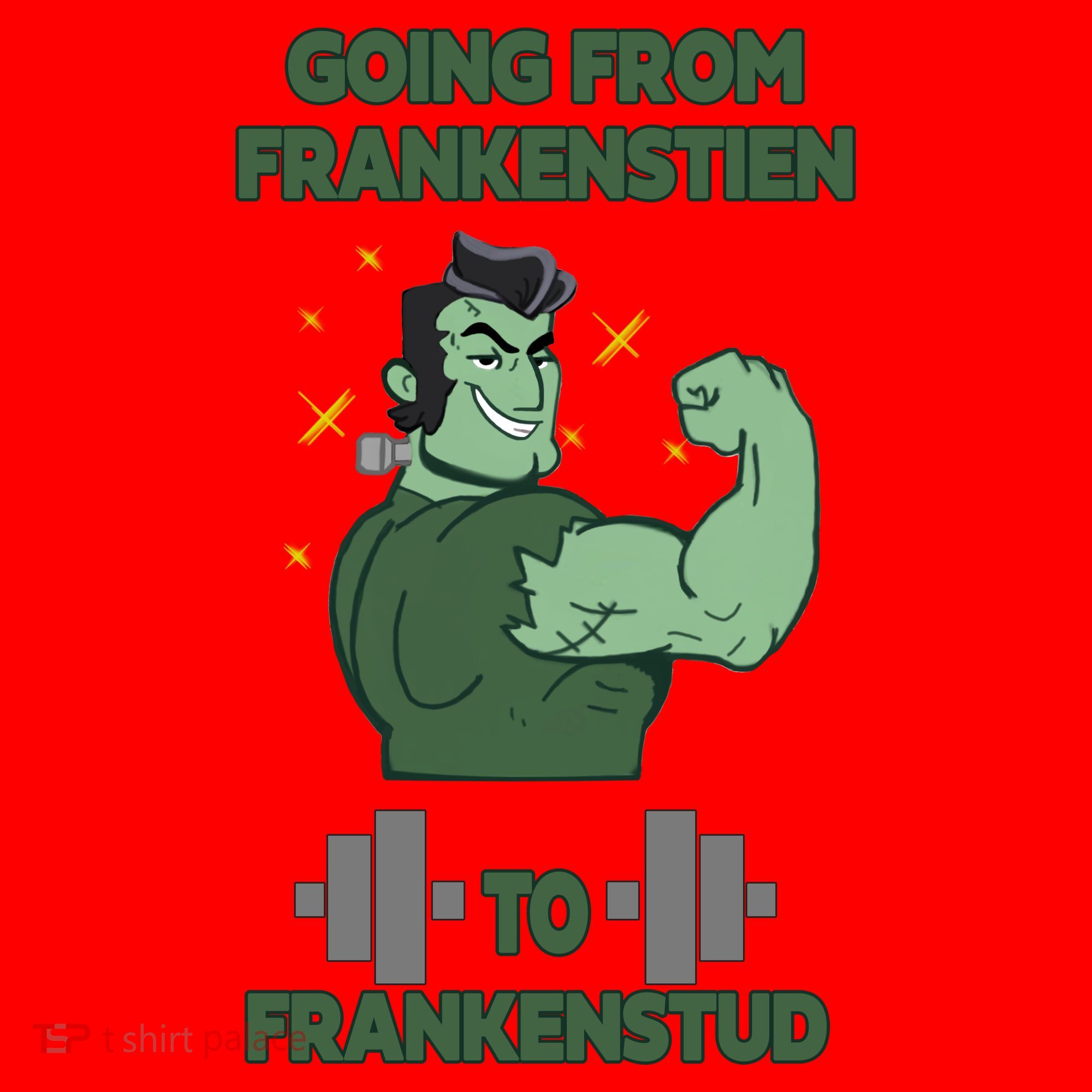 Going From Frankenstein To Frankenstud Santa Hat
