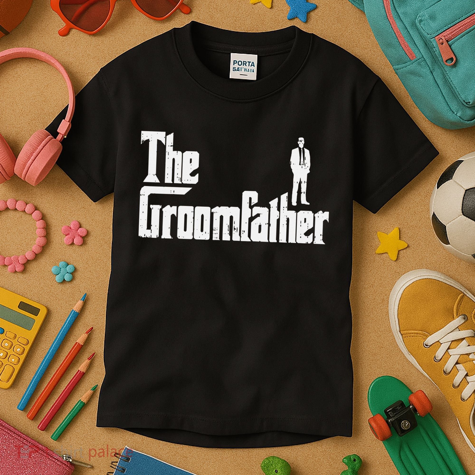 Groom Father Funny Wedding Party Rehearsal Dinner Dad Gift Kids T-Shirt