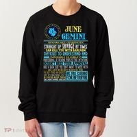 Gemini Facts Funny June Gemini Birthday Gif Women's Sweatshirt thumb 0