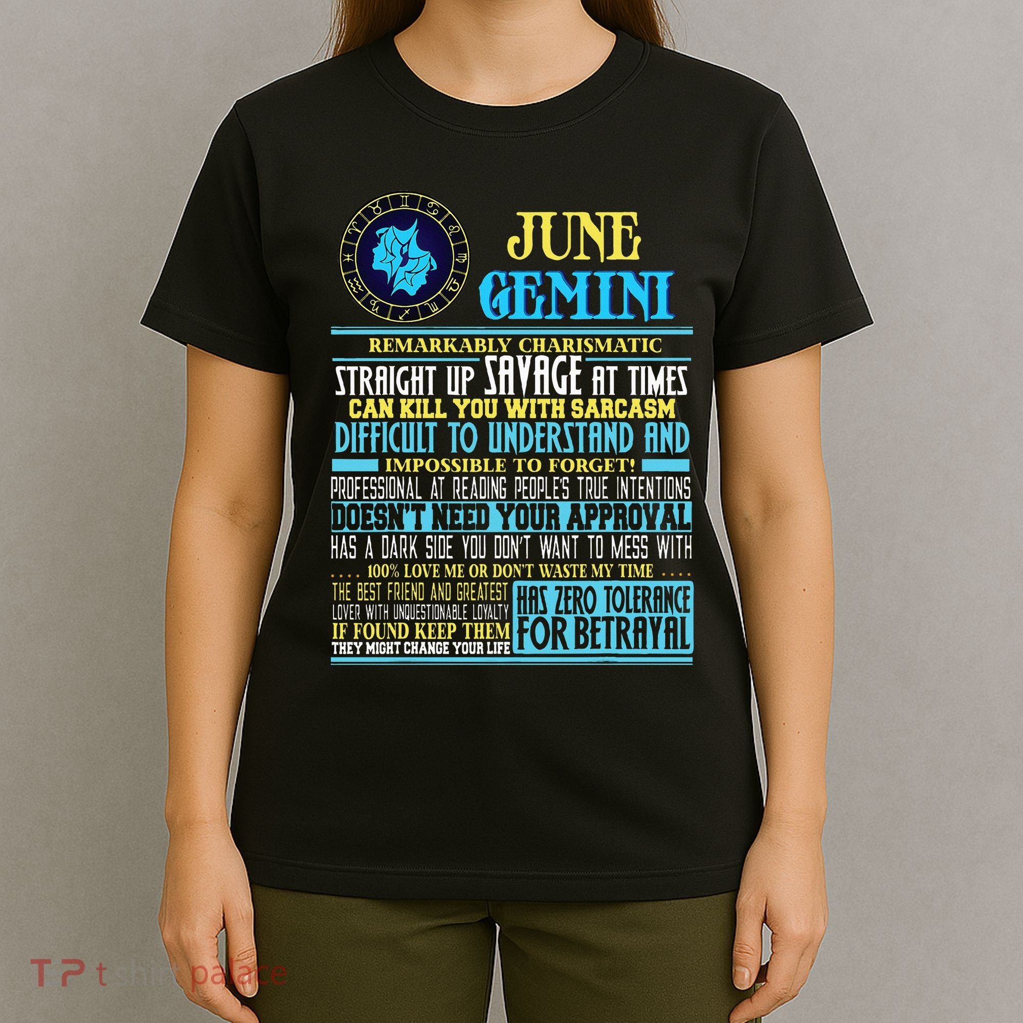 Gemini Facts Funny June Gemini Birthday Gif T-Shirt