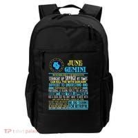 Gemini Facts Funny June Gemini Birthday Gif Backpack thumb 0