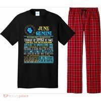Gemini Facts Funny June Gemini Birthday Gif Pajama Set thumb 0