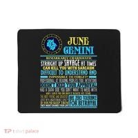 Gemini Facts Funny June Gemini Birthday Gif Mousepad thumb 0