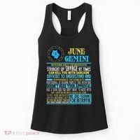 Gemini Facts Funny June Gemini Birthday Gif Women's Tank Top thumb 0
