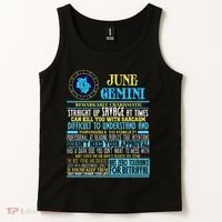 Gemini Facts Funny June Gemini Birthday Gif Tank Top thumb 2