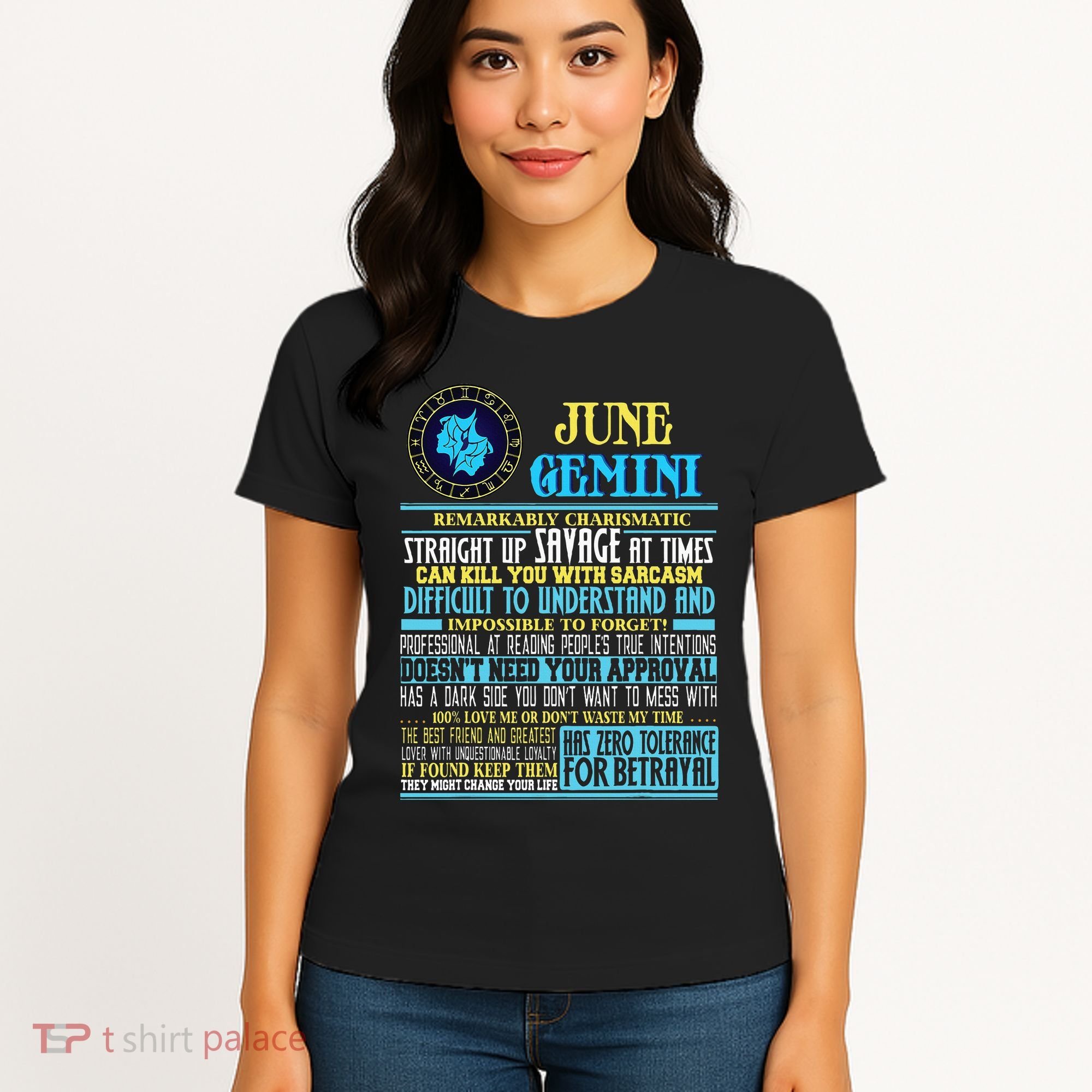 Gemini Facts Funny June Gemini Birthday Gif Women's T-Shirt
