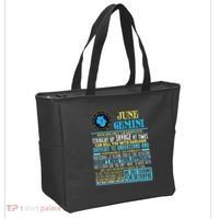 Gemini Facts Funny June Gemini Birthday Gif Tote Bag thumb 2