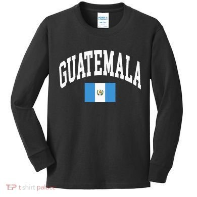 Guatemala Flag Kids Long Sleeve Shirt