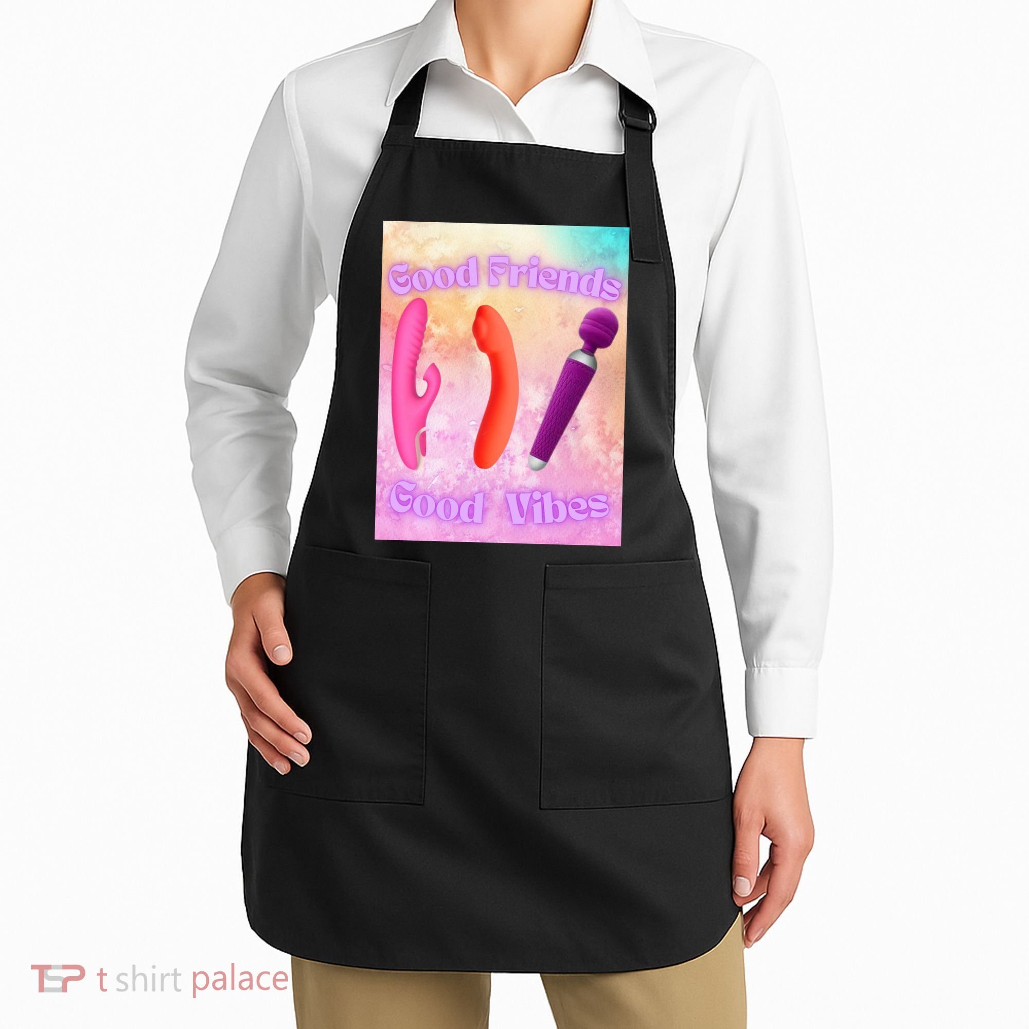 Good Friends Good Vibes Apron