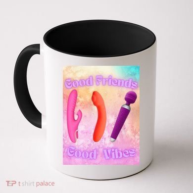 Good Friends Good Vibes Coffee Mug