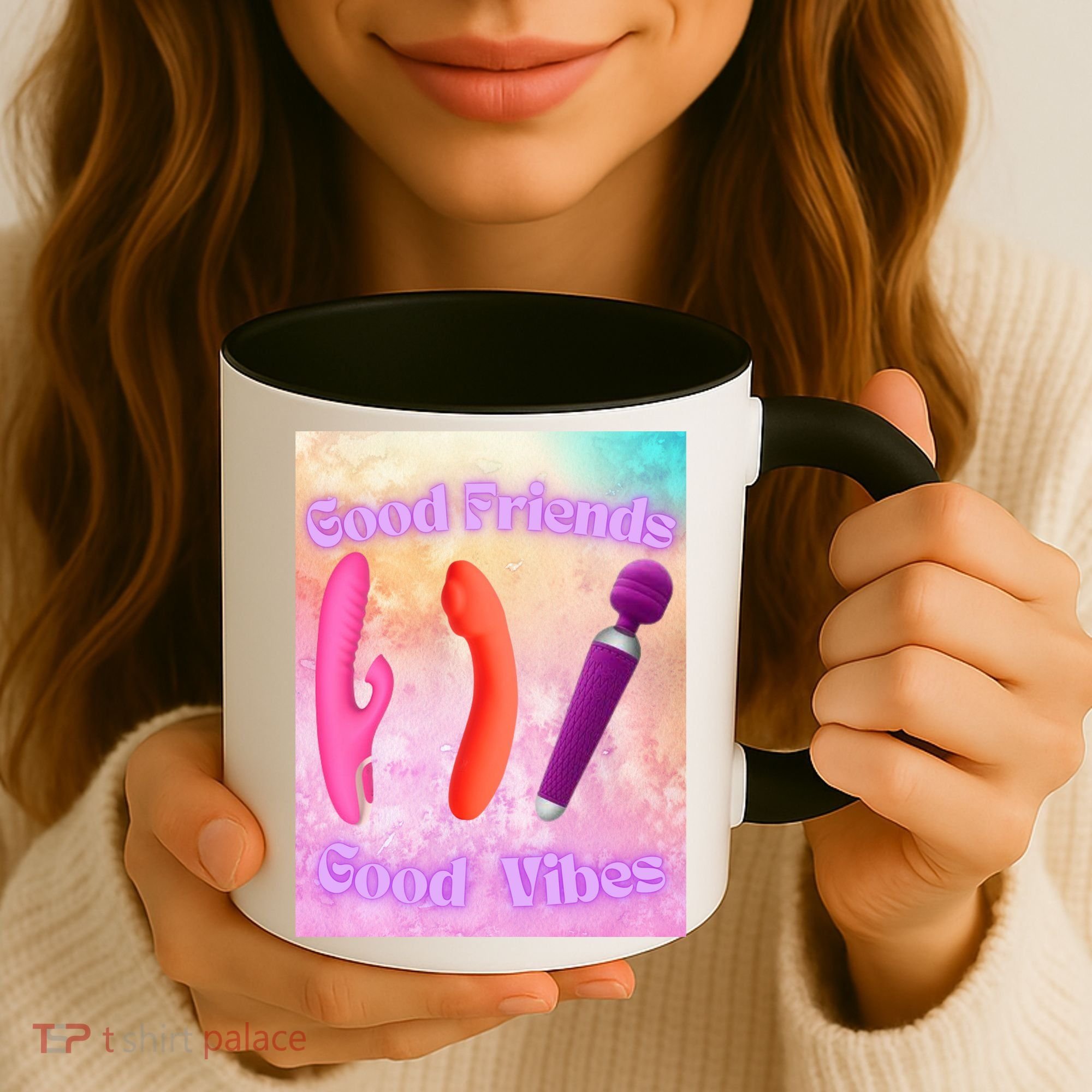 Good Friends Good Vibes Coffee Mug