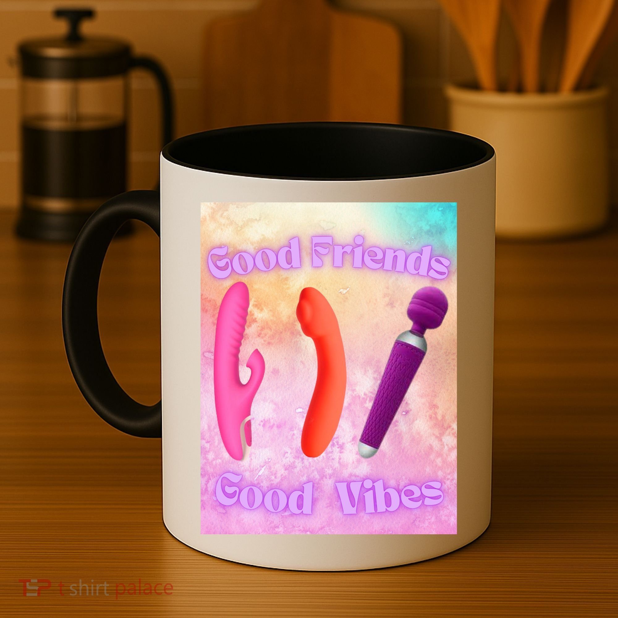Good Friends Good Vibes Coffee Mug