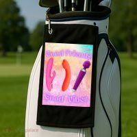 Good Friends Good Vibes Golf Towel thumb 2