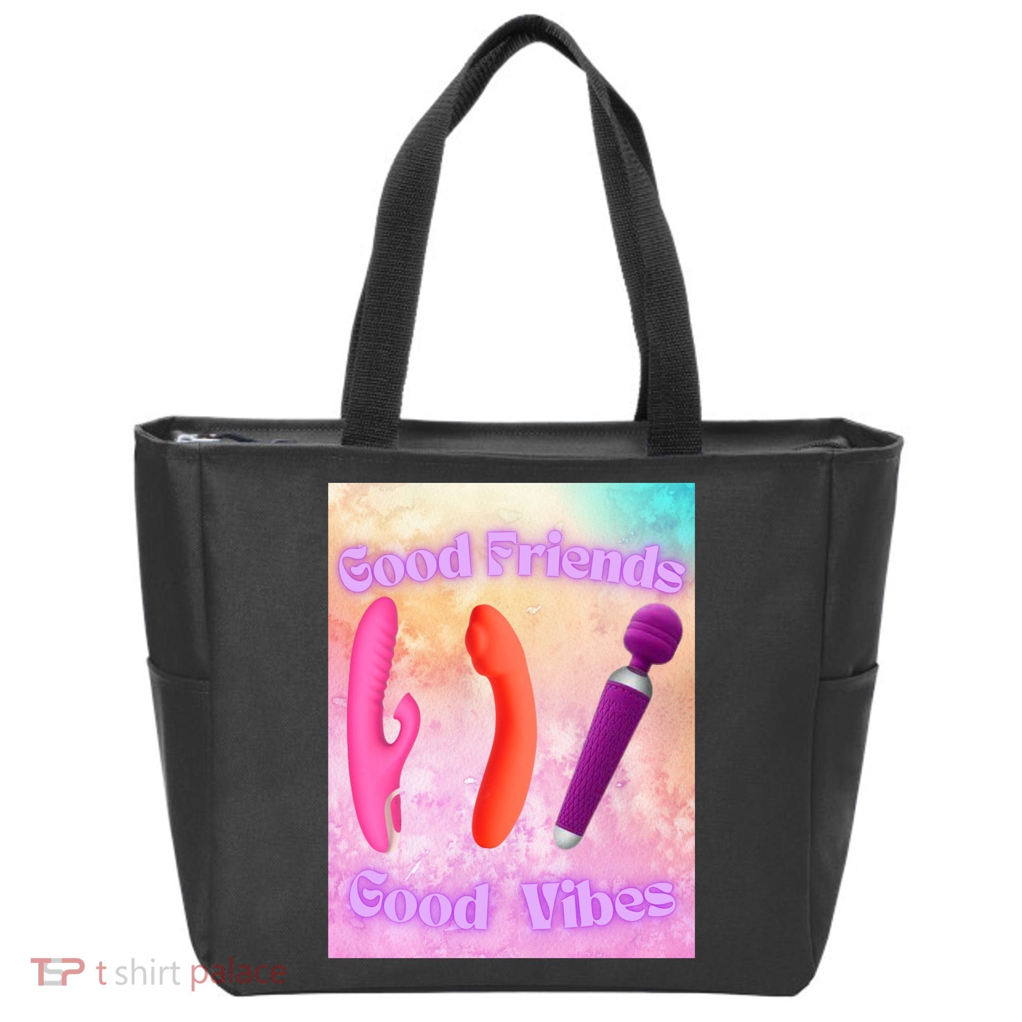 Good Friends Good Vibes Tote Bag