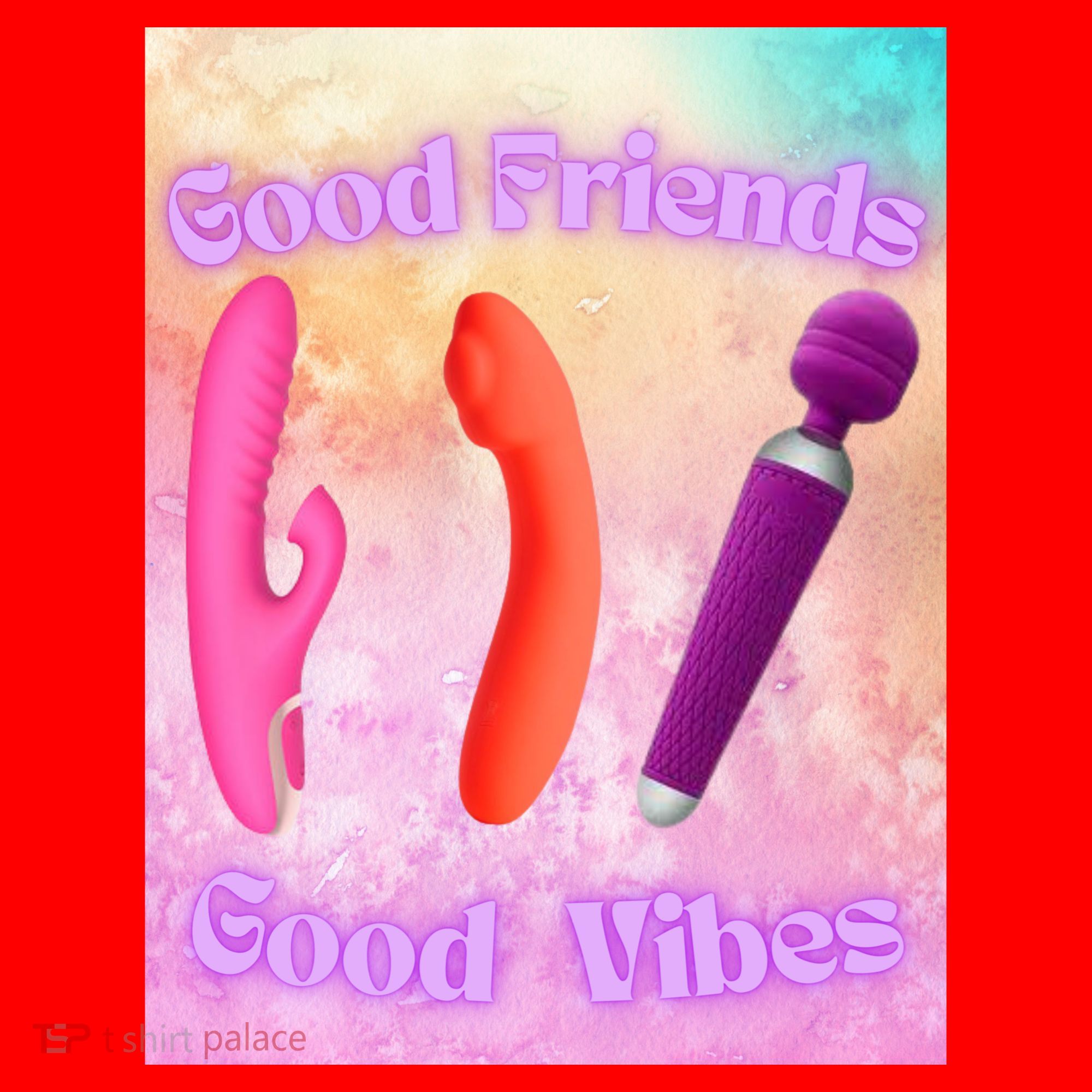 Good Friends Good Vibes Santa Hat