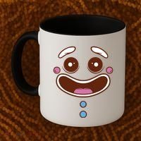 Gingerbread Face Coffee Mug thumb 2