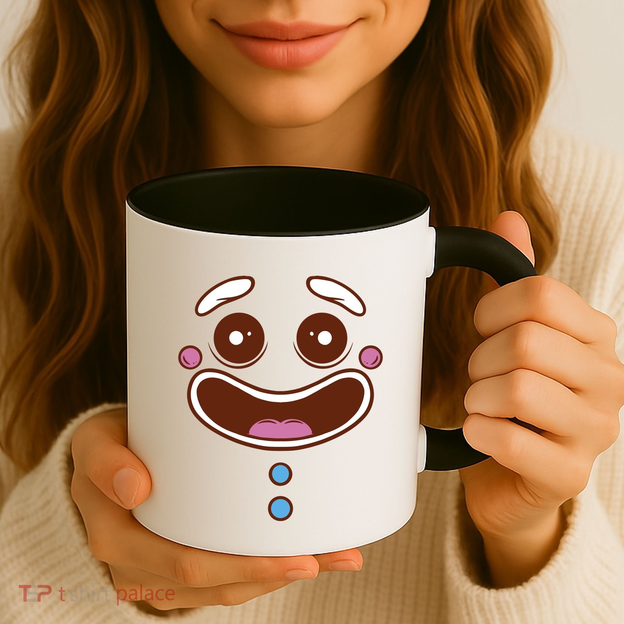 Gingerbread Face Coffee Mug