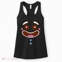 Gingerbread Face Women's Tank Top thumb 0