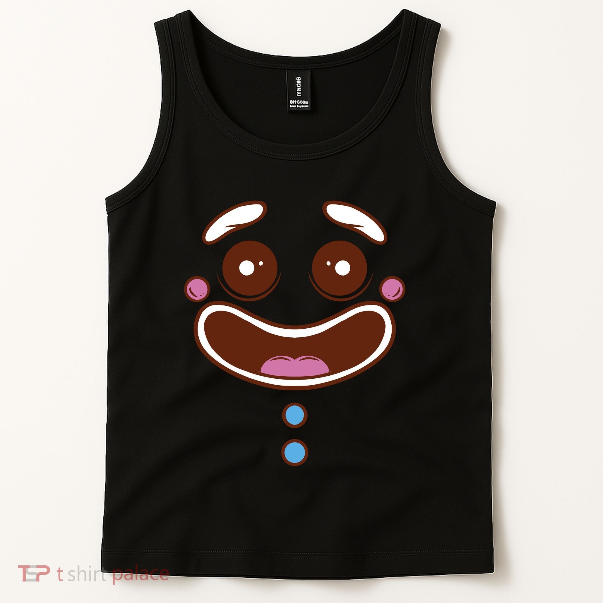 Gingerbread Face Tank Top