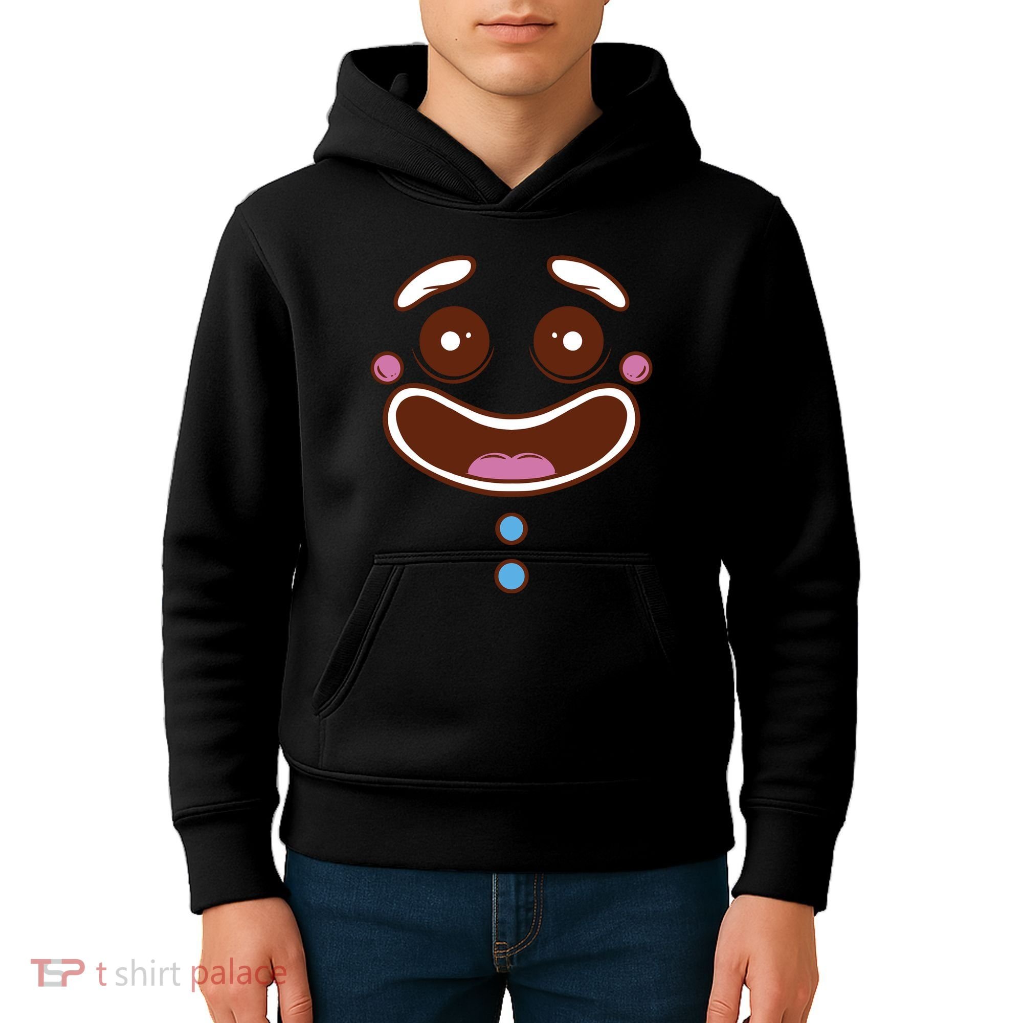 Gingerbread Face Kids Hoodie