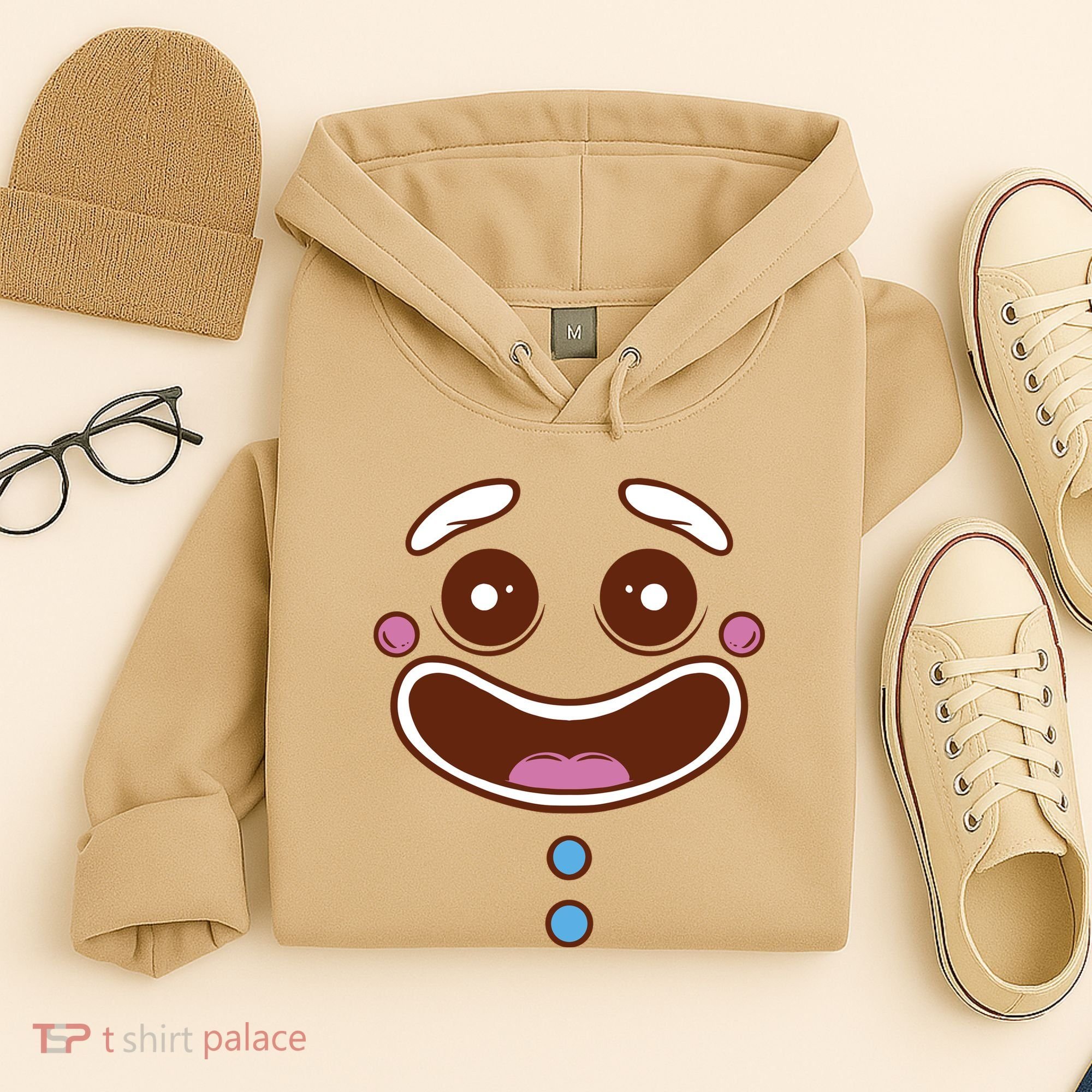 Gingerbread Face Hoodie