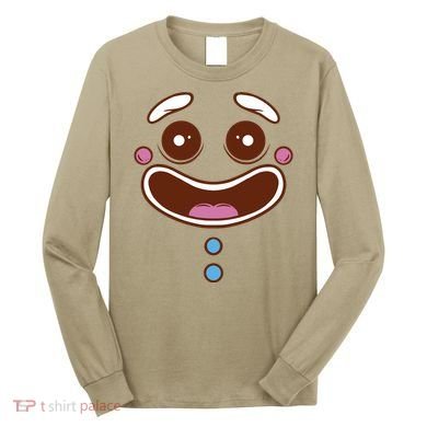 Gingerbread Face Long Sleeve Shirt