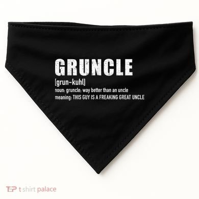  Gruncle for great uncle USA-Made Doggie Bandana