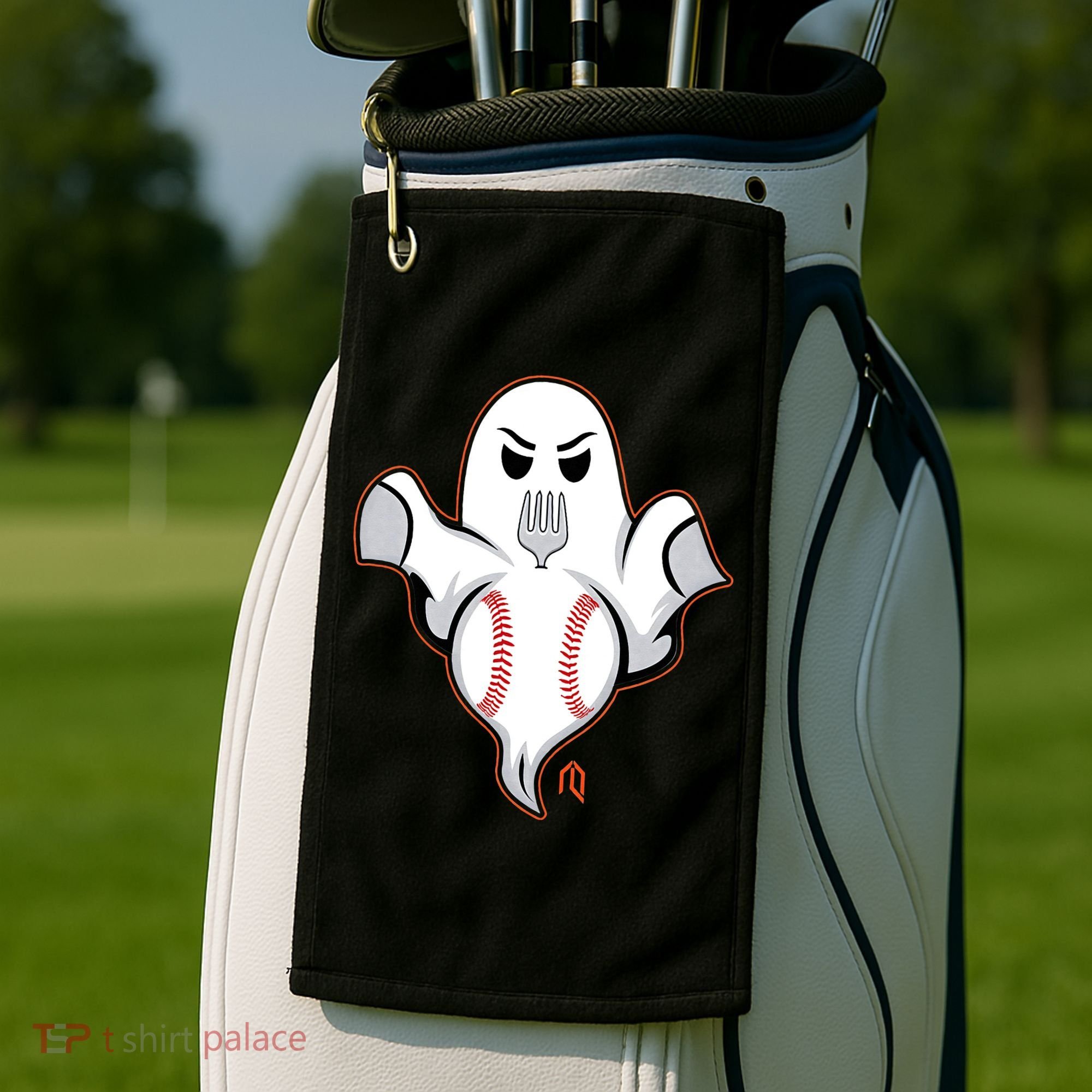 Ghost Forkball Golf Towel