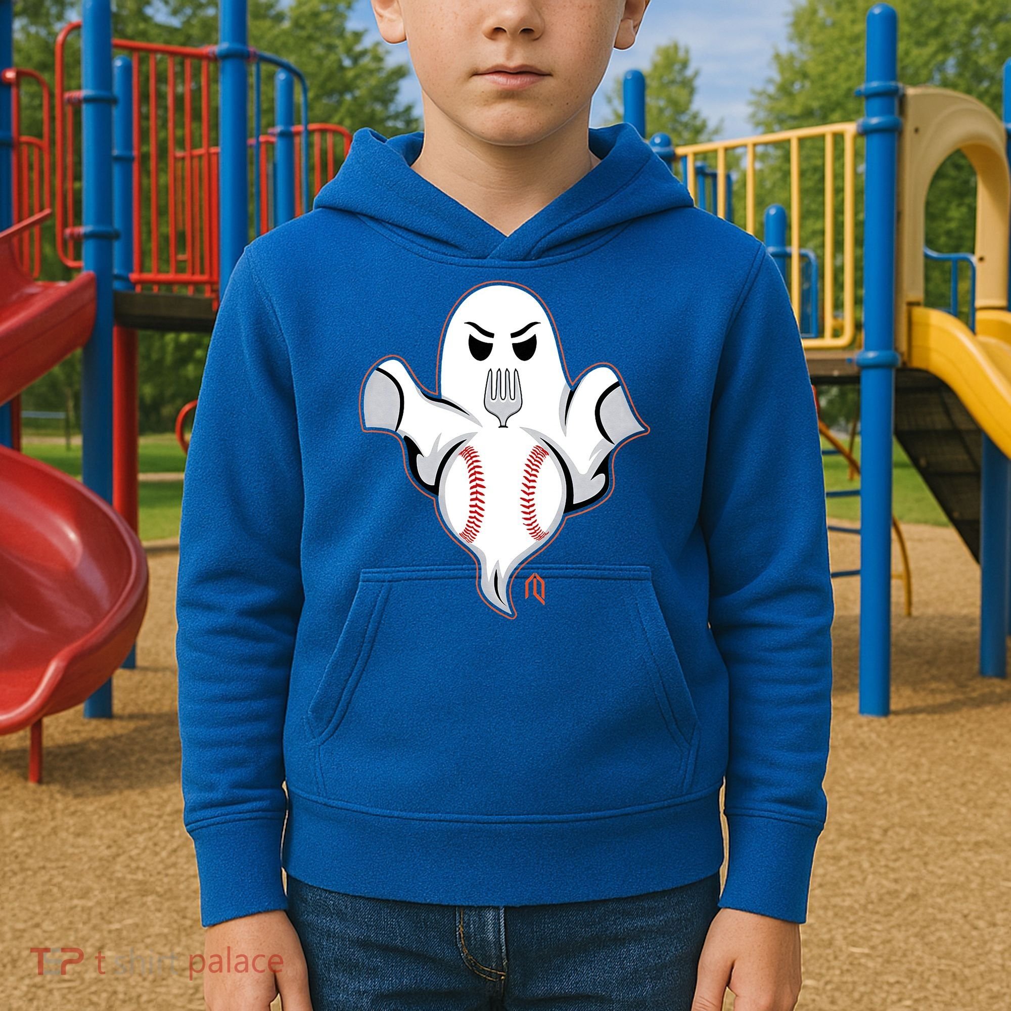 Ghost Forkball Kids Hoodie