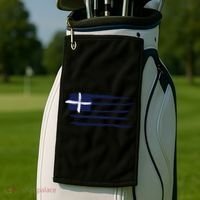 Greece Flag Golf Towel thumb 2