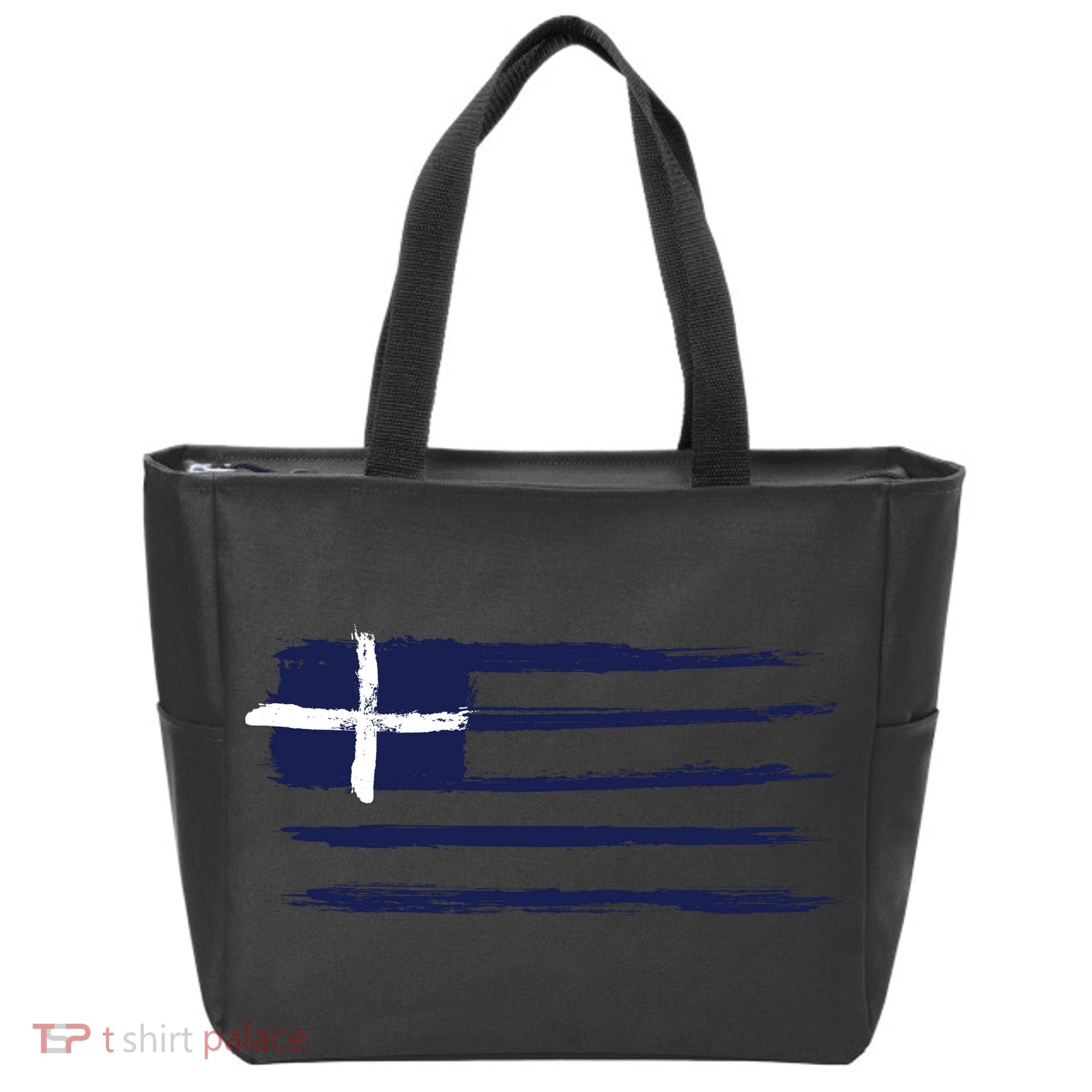 Greece Flag Tote Bag