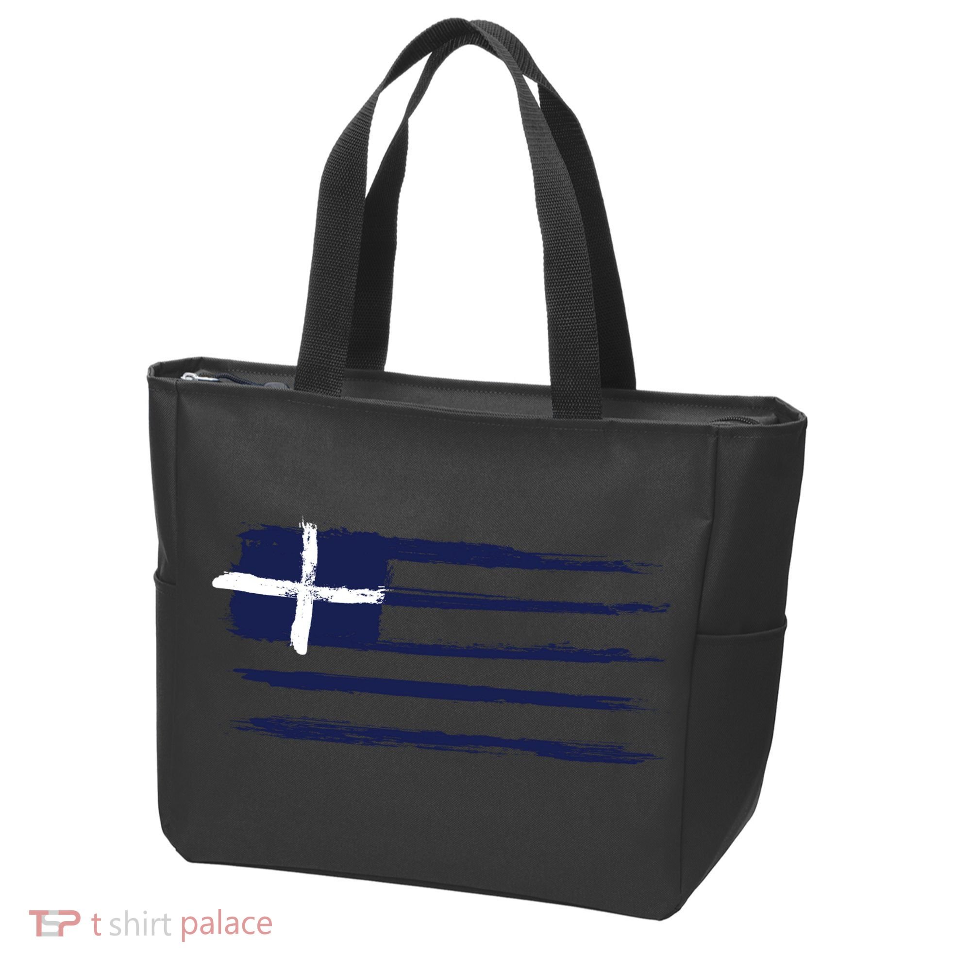 Greece Flag Tote Bag