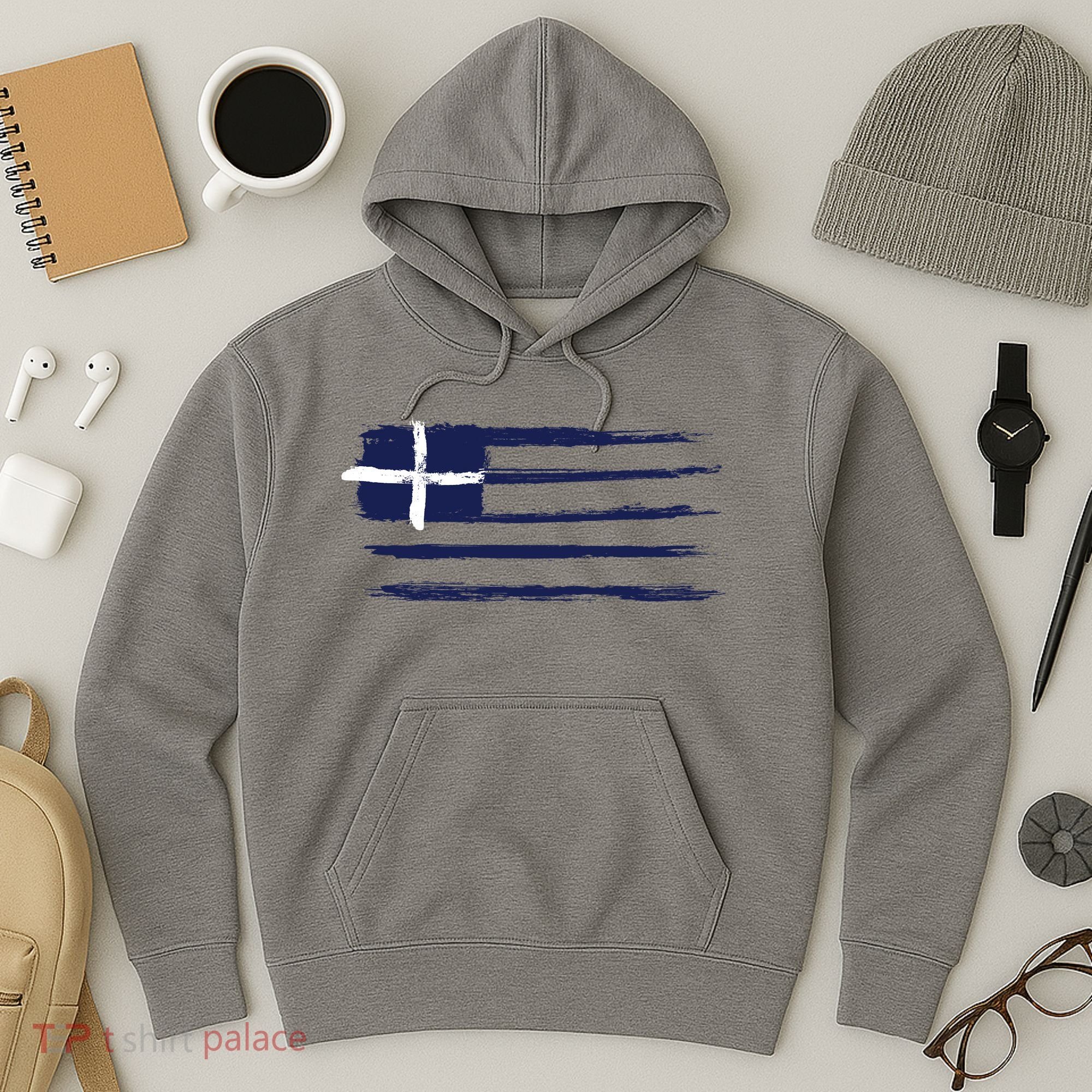 Greece Flag Hoodie