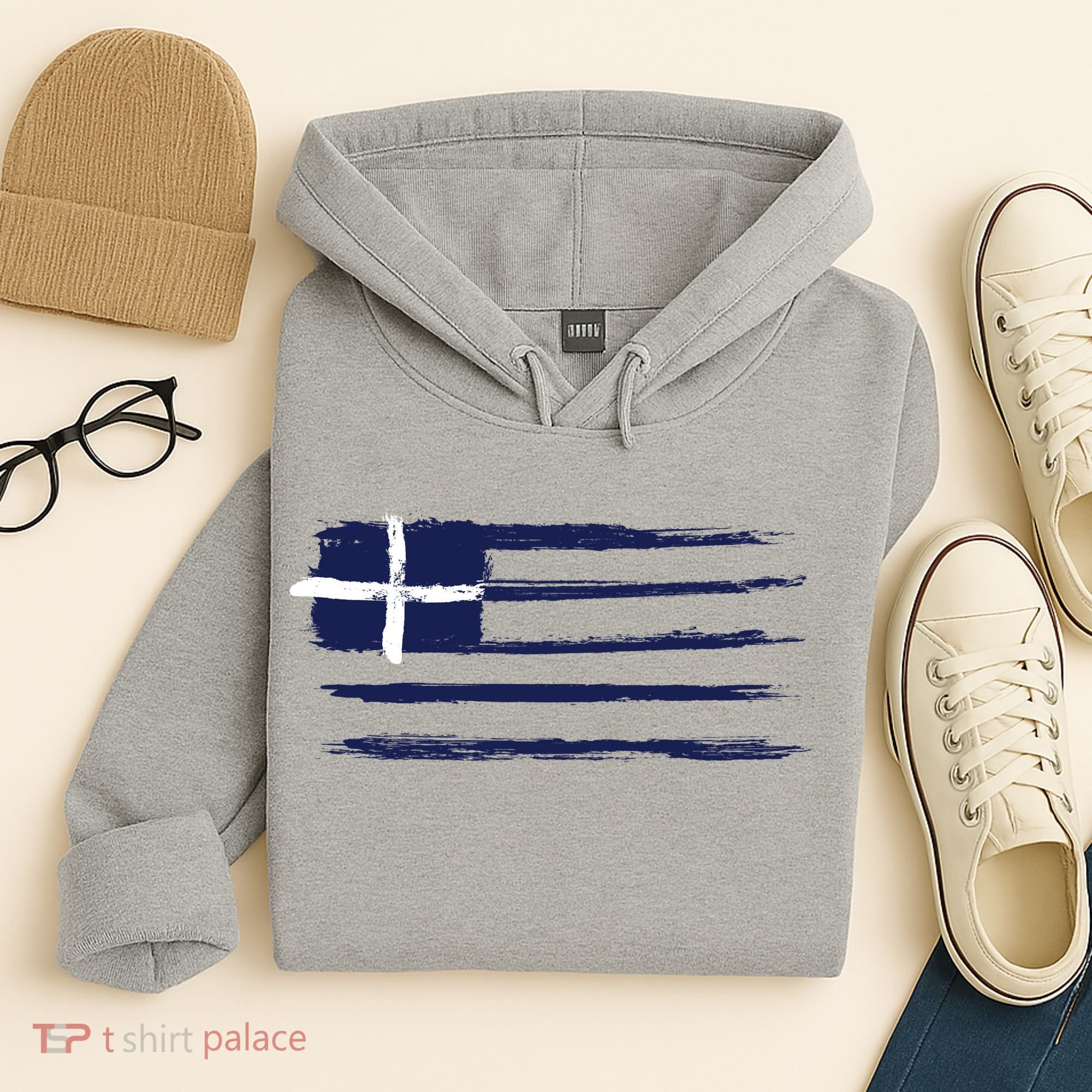 Greece Flag Hoodie