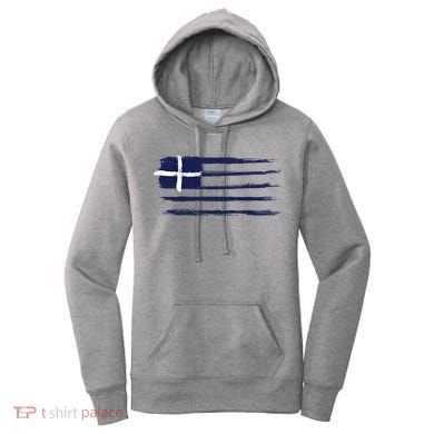 Greece Flag Women's Hoodie