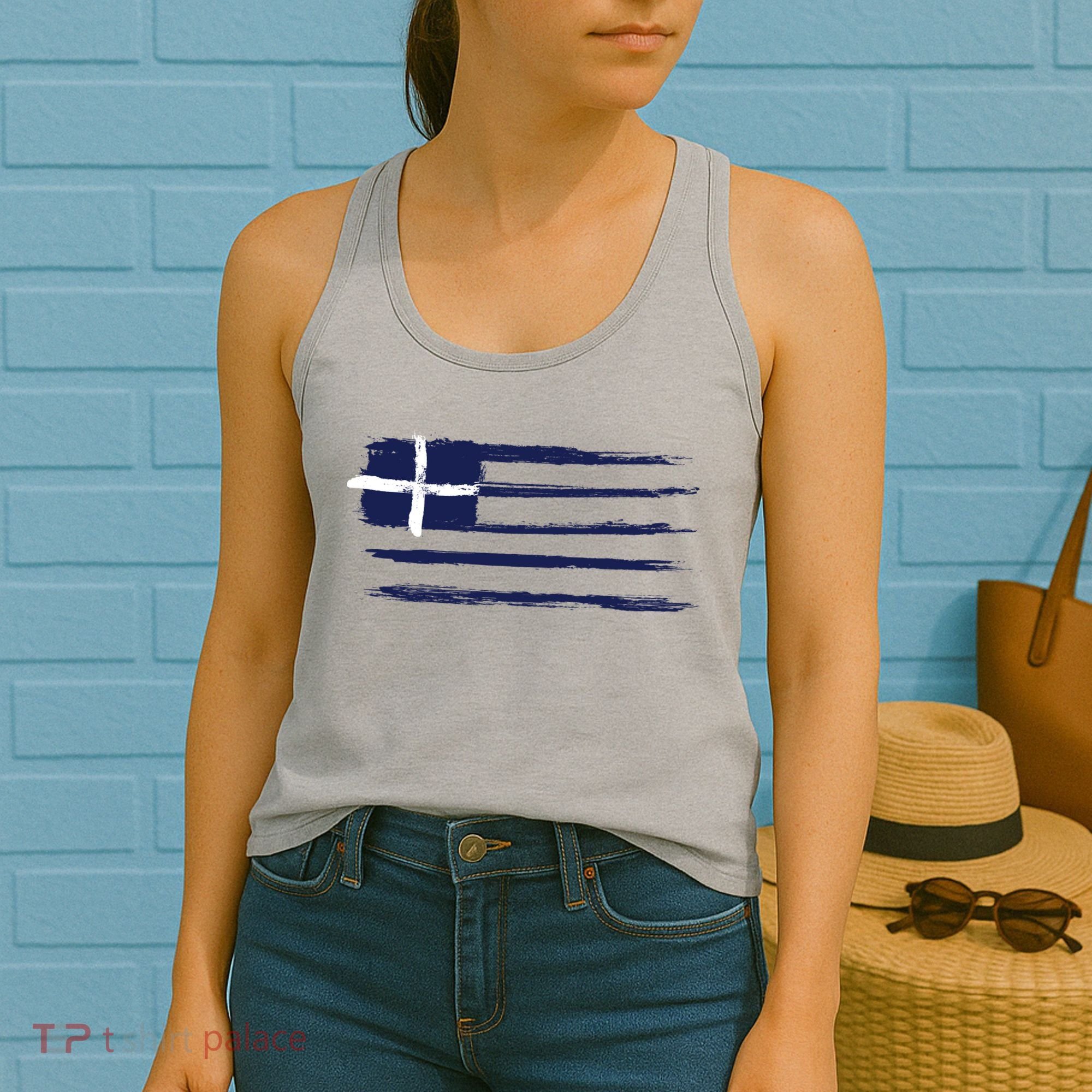 Greece Flag Women's Tank Top