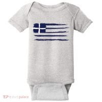 Greece Flag Baby Bodysuit thumb 0