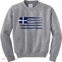 Greece Flag Kids Sweatshirt thumb 0