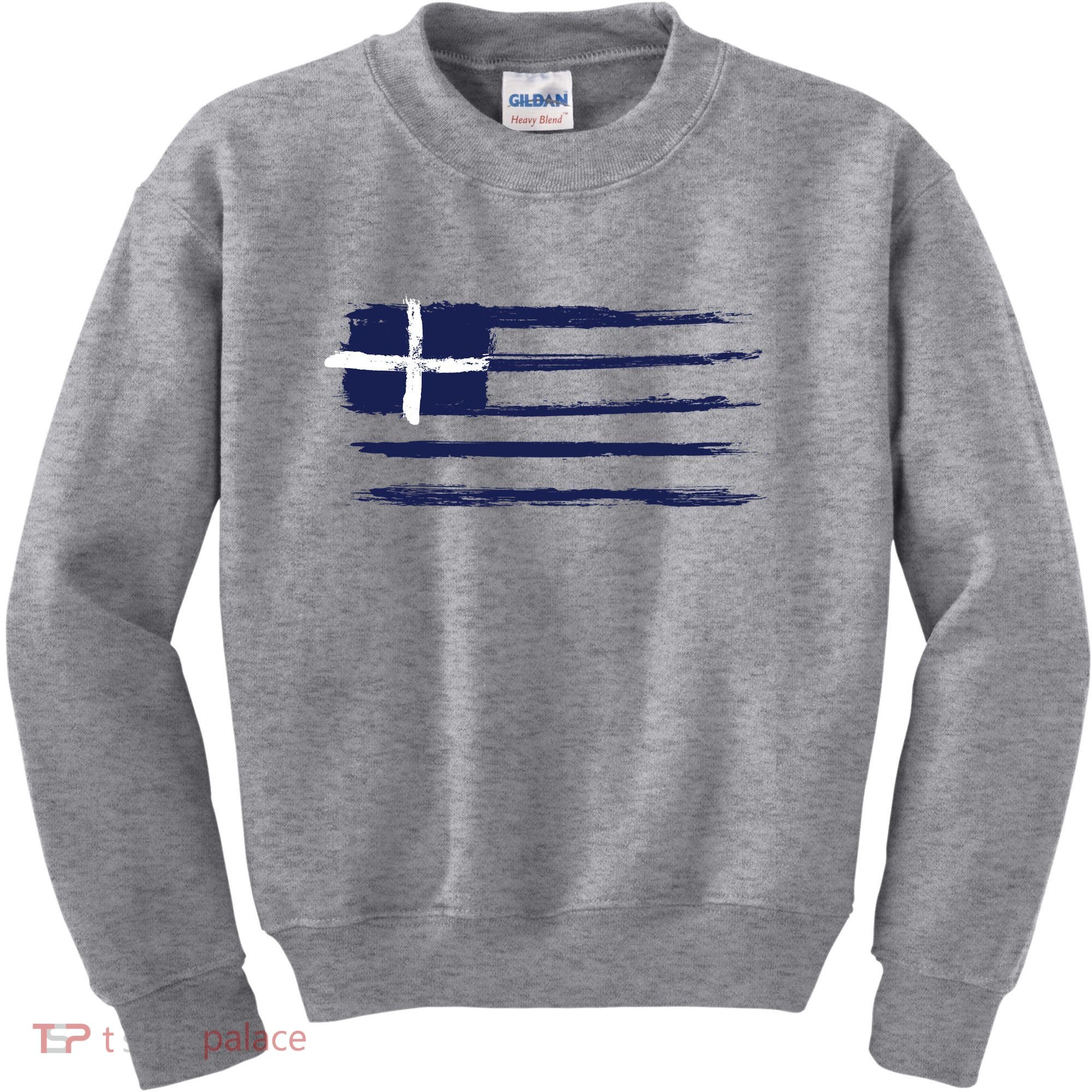 Greece Flag Kids Sweatshirt
