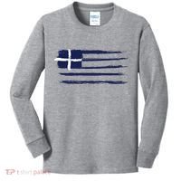 Greece Flag Kids Long Sleeve Shirt thumb 0