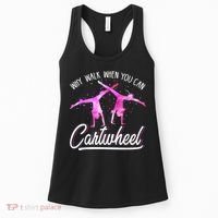 Gymnas For Girls Why Walk When You Can Cartwheel Women's Tank Top thumb 0