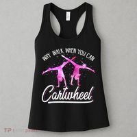 Gymnas For Girls Why Walk When You Can Cartwheel Women's Tank Top thumb 3