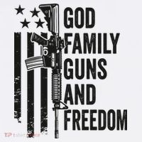 GOD FAMILY GUNS FREEDOM Gun Rights Faith Jesus Camo Women's Hoodie thumb 2