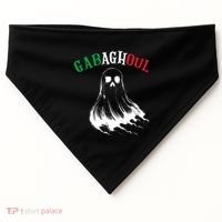 Gabaghoul Funny Gabagool Italian Flag Halloween USA-Made Doggie Bandana thumb 0