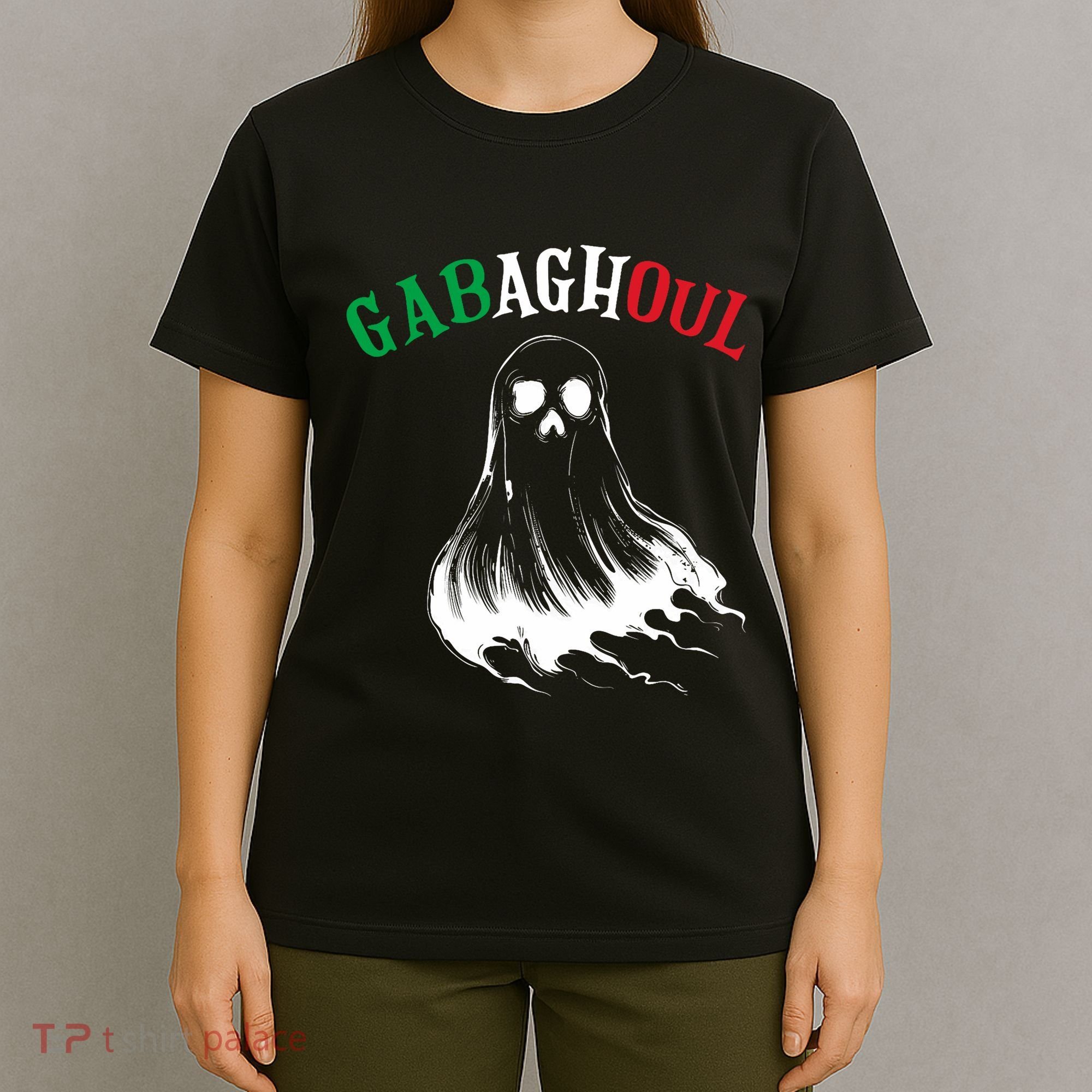 Gabaghoul Funny Gabagool Italian Flag Halloween T-Shirt