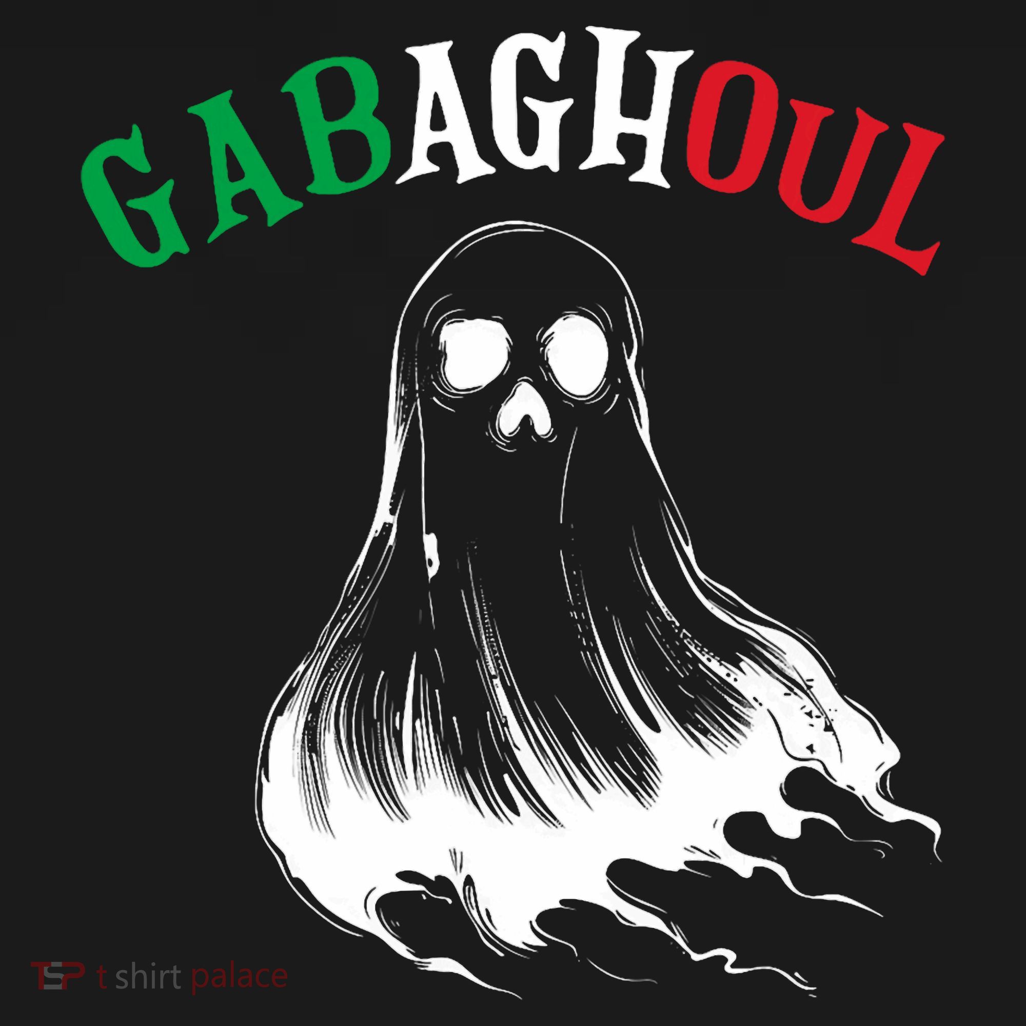 Gabaghoul Funny Gabagool Italian Flag Halloween Button
