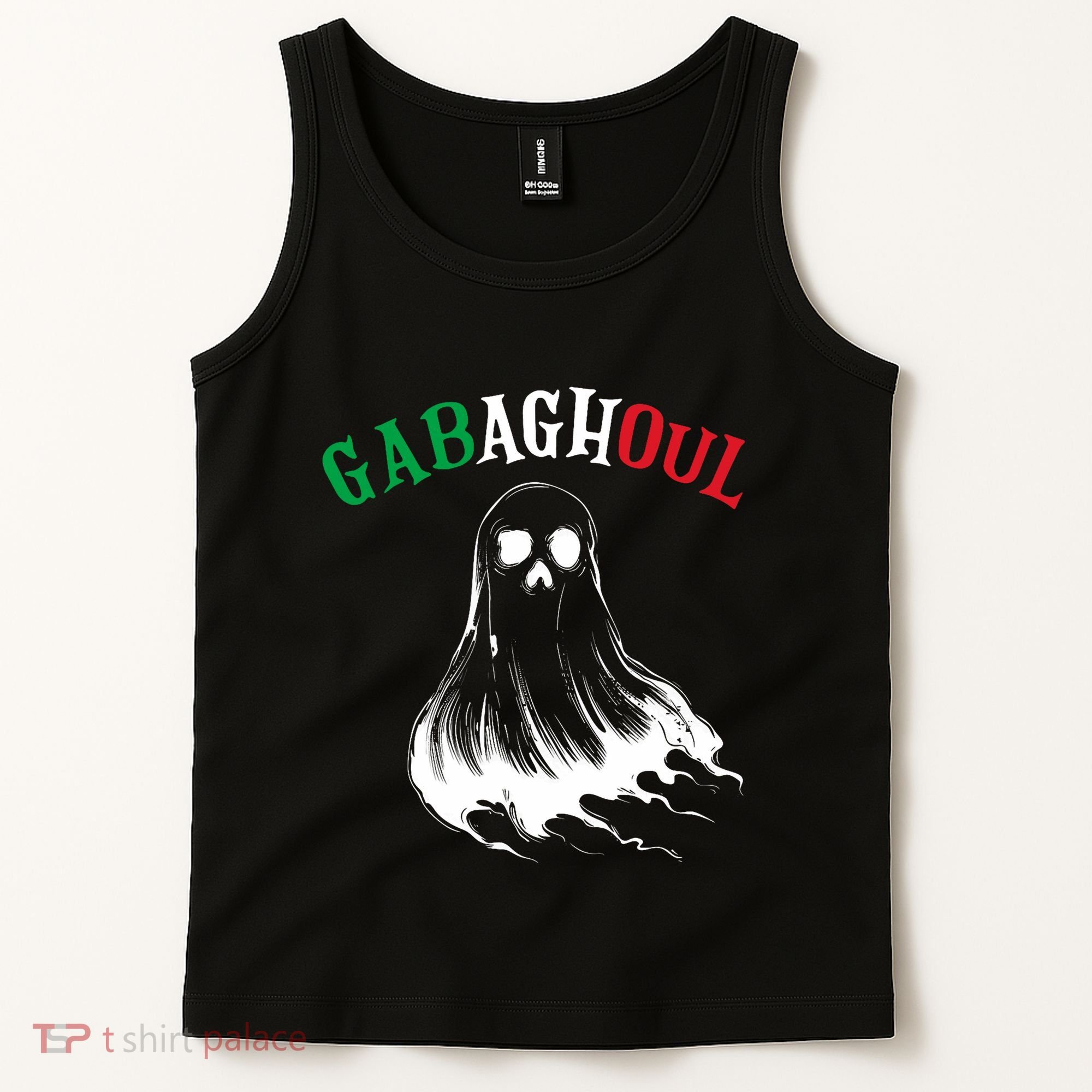 Gabaghoul Funny Gabagool Italian Flag Halloween Tank Top