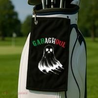 Gabaghoul Funny Gabagool Italian Flag Halloween Golf Towel thumb 2
