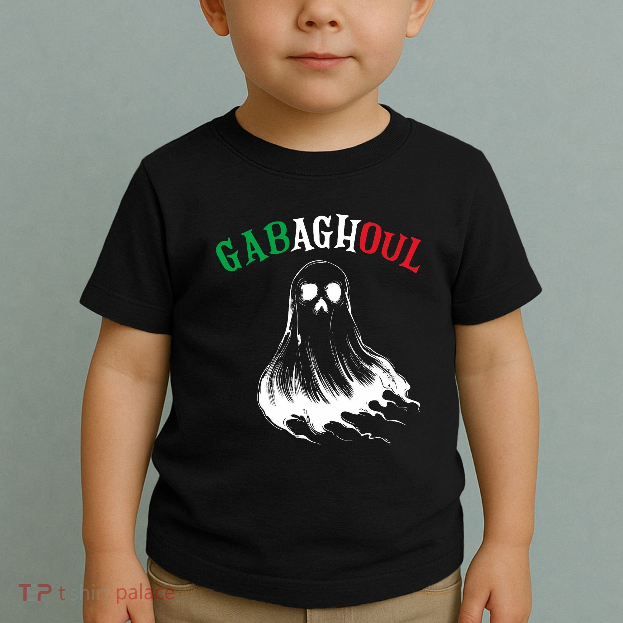 Gabaghoul Funny Gabagool Italian Flag Halloween Toddler T-Shirt